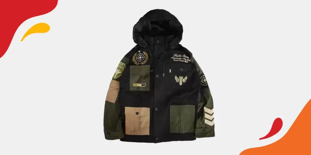 jaket parka pria army